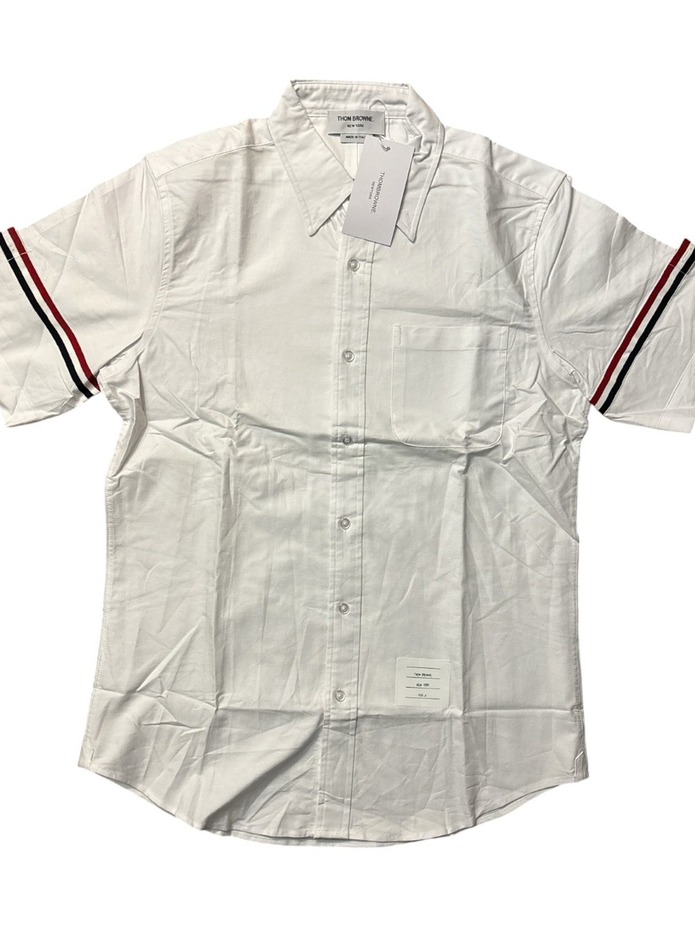 Thom Browne Men’s Grosgrain Armband Oxford Shirt, Size 3